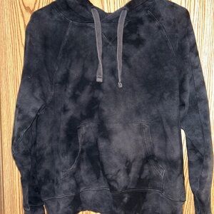 Old Navy Black and Gray Plush Hoodie